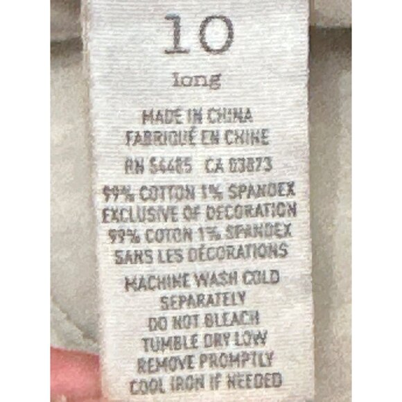 American Eagle Outfitters Straight Leg Stretch Denim Blue Jeans Size 10 Cotton - Picture 7 of 13